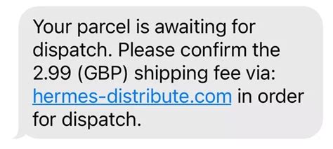 hermes delivery spam|hermes parcel tracking text scam.